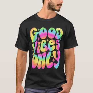 Alleen Vrede Liefde 60s 70s Tie Dye Groovy Hippie T-shirt
