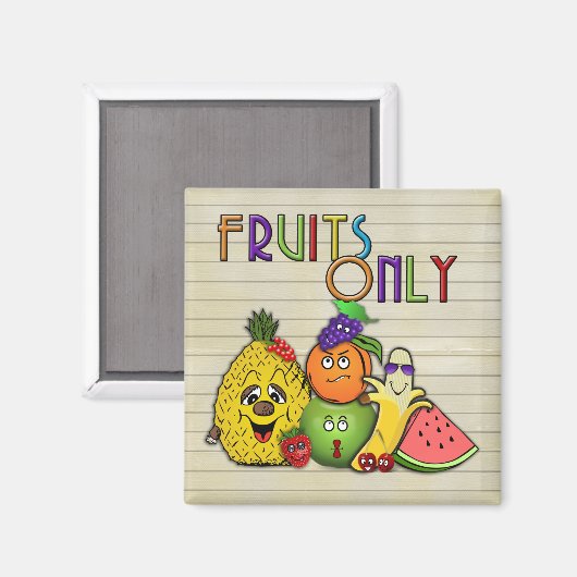Alleen vruchten magneet (Voorkant / Achterkant)