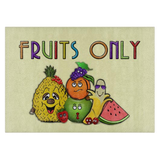 alleen vruchten snijplank (Voorkant)