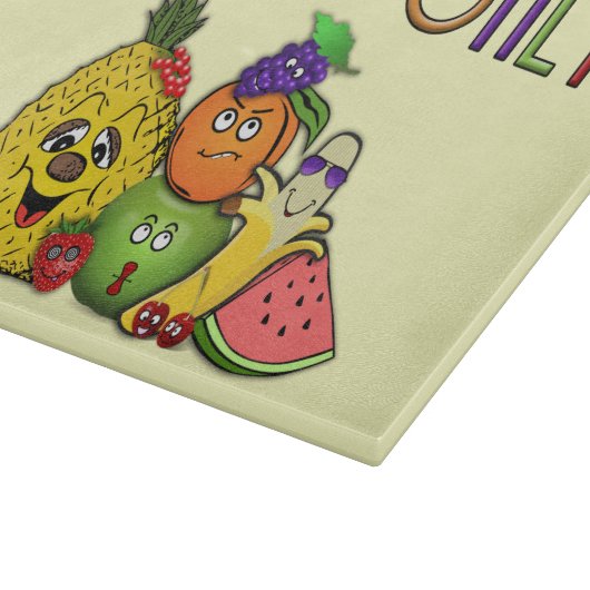 alleen vruchten snijplank (Hoek)