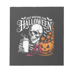 Alleen wachten op Halloween Notitieblok