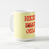 Alleen wandelvibes koffiemok (Voorkant links)