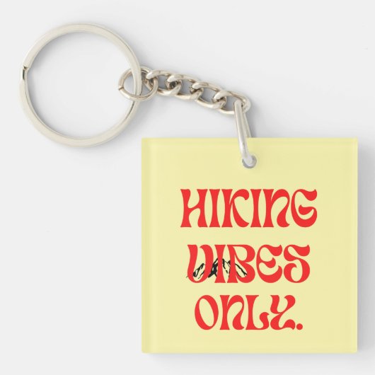 Alleen wandelvibes sleutelhanger (voorkant)