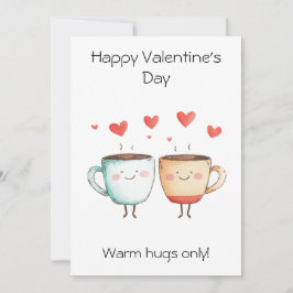 Alleen warme knuffels! – Hartelijke en schattige V Kaart