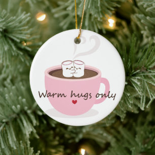Alleen Warme Knuffels Marshmallow Cacao Knuffel Do Keramisch Ornament