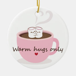 Alleen Warme Knuffels Marshmallow Cacao Knuffel Do Keramisch Ornament