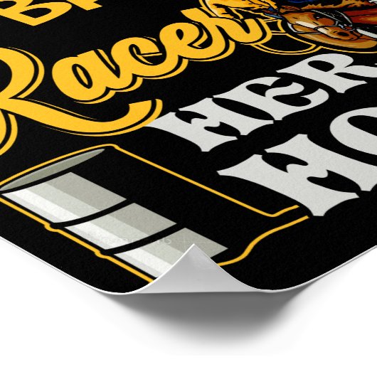 Alleen wat Crazier dan een loop die haar paard uit Poster (Hoek)