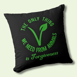 Alleen wat we van dieren nodig hebben is vergeving kussen