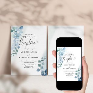 Alleen Waterverf met eucalyptus als mosterd Kaart