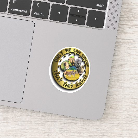 Alleen we kunnen Collage Sticker voor voetafdrukke (Detail)