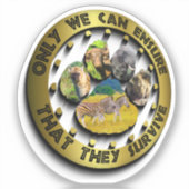 Alleen we kunnen Collage Sticker voor voetafdrukke (Voorkant)