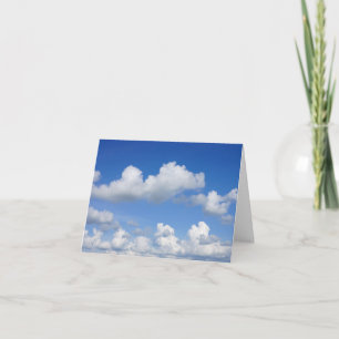 Alleen Wenskaart wolken Kaart