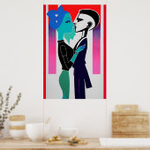 Alleen wij, Baby Retrowave Art Poster (Keuken)