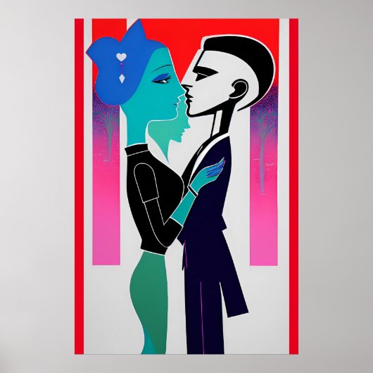 Alleen wij, Baby Retrowave Art Poster (Voorkant)