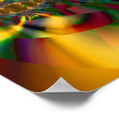 Alleen Wiskunde Cool Abstracte Fine Fractal Art Poster (Hoek)