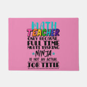 Alleen wiskunde leraar omdat fulltime multitasking deurmat (Voorkant)