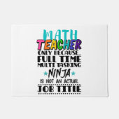 Alleen wiskunde leraar omdat fulltime multitasking deurmat (Voorkant)