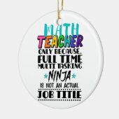 Alleen wiskunde leraar omdat fulltime multitasking keramisch ornament (Links)
