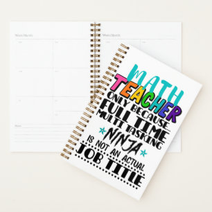 Alleen wiskunde leraar omdat fulltime multitasking planner