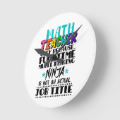 Alleen wiskunde leraar omdat fulltime multitasking ronde klok (Hoek)