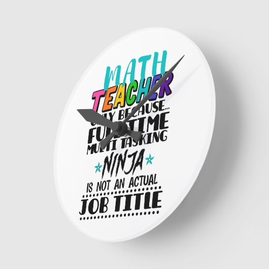 Alleen wiskunde leraar omdat fulltime multitasking ronde klok (Hoek)