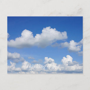 Alleen wolken briefkaart