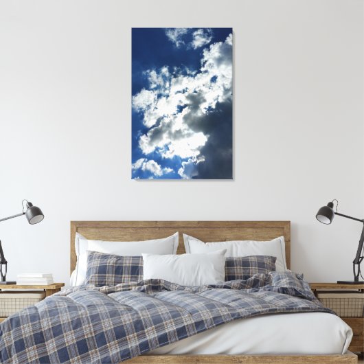 Alleen wolken canvas afdruk (Insitu (Slaapkamer))