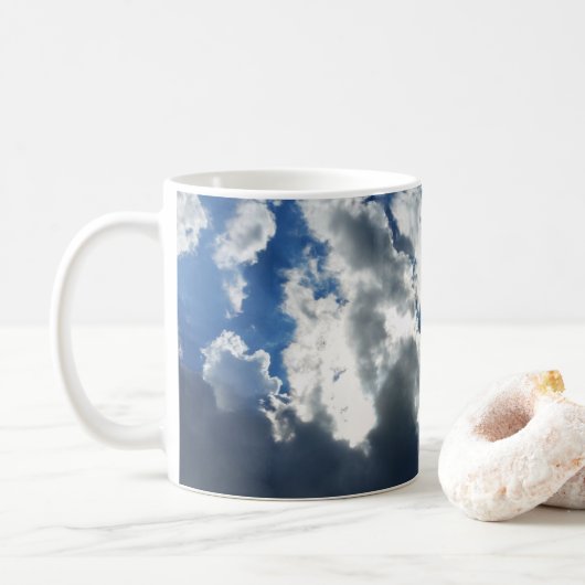 Alleen wolken koffiemok (Met donut)