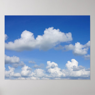 Alleen wolken poster