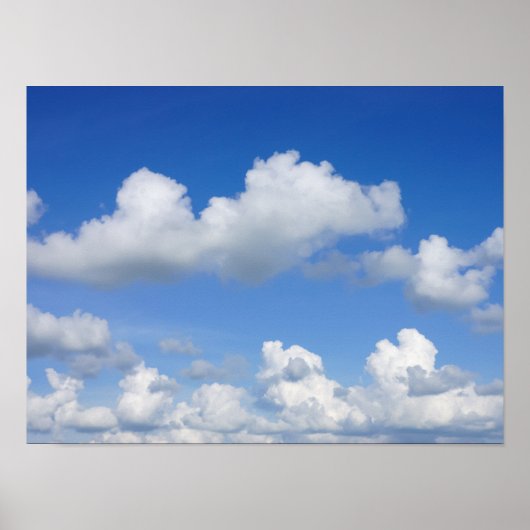 Alleen wolken poster (Voorkant)