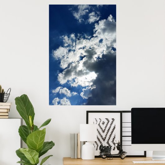Alleen wolken poster (Thuiskantoor)