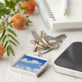 Alleen wolken sleutelhanger (Zijkant)