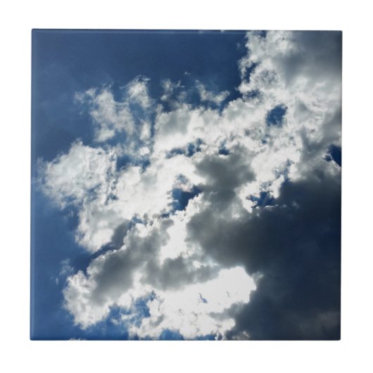 Alleen wolken tegeltje (Voorkant)