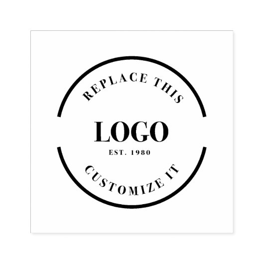 Alleen zakelijke logo op maat rubberstempel (Afrduk)