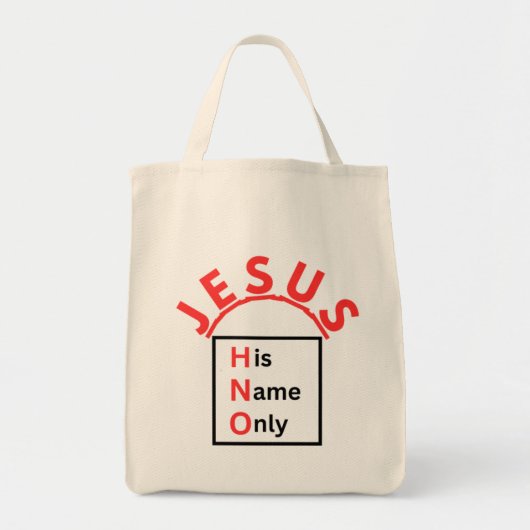 Alleen zijn naam - Canvas tas (Voorkant)