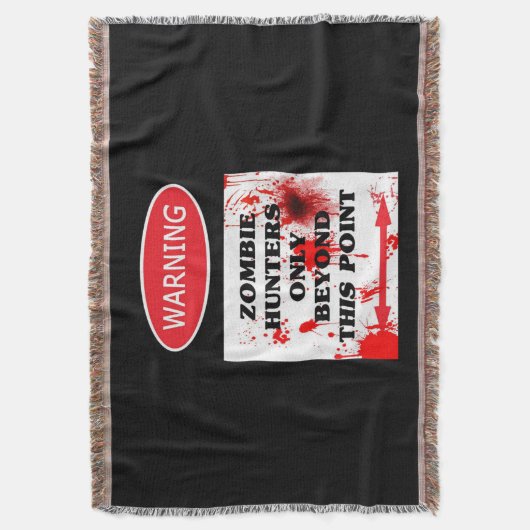 Alleen Zombie Hunters waarschuwen Deken (Voorkant Verticaal)