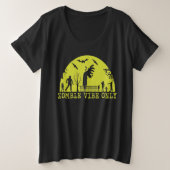 Alleen Zombie Vibes Grote Maat T-shirt (Design voorkant)
