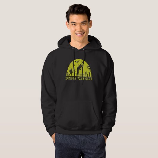 Alleen Zombie Vibes Hoodie (Voorkant volledig)