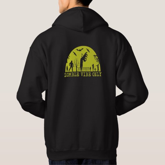Alleen Zombie Vibes Hoodie (Achterkant)