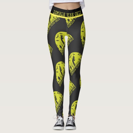 Alleen Zombie Vibes Leggings (Voorkant)