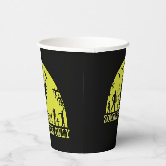 Alleen Zombie Vibes Papieren Bekers (Rechts)