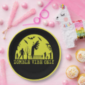 Alleen Zombie Vibes Papieren Bordje (Feest)