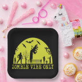 Alleen Zombie Vibes Papieren Bordje (Feest)