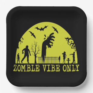 Alleen Zombie Vibes Papieren Bordje
