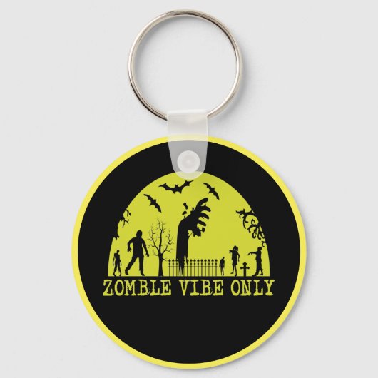 Alleen Zombie Vibes Sleutelhanger (Voorkant)