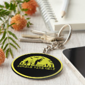 Alleen Zombie Vibes Sleutelhanger (Zijkant)