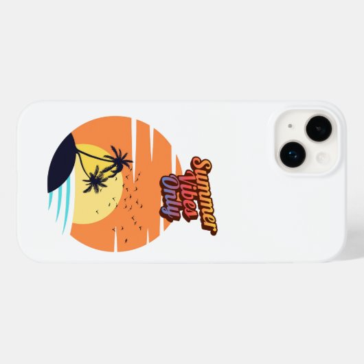 Alleen zomerse vibes. Case-Mate iPhone case (Achterkant (horizontaal))