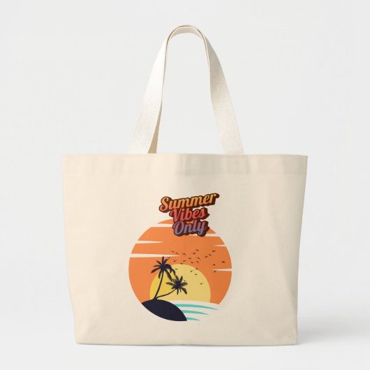 Alleen zomerse vibes. grote tote bag (Voorkant)