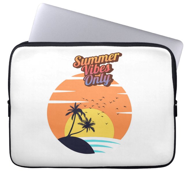 Alleen zomerse vibes. laptop sleeve (Voorkant)