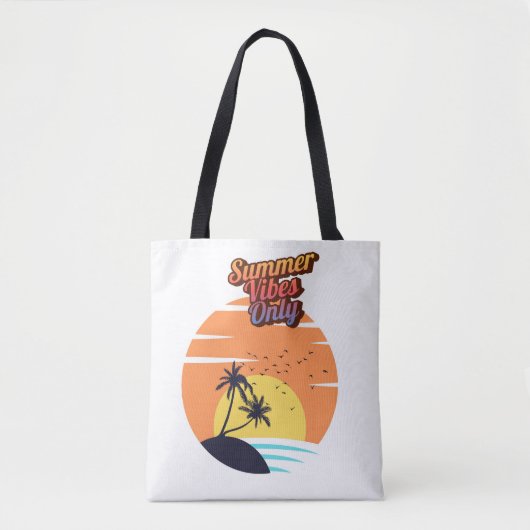 Alleen zomerse vibes. tote bag (Voorkant)